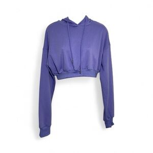 Etophe Studios Vibrant Purple Cropped Hoodie